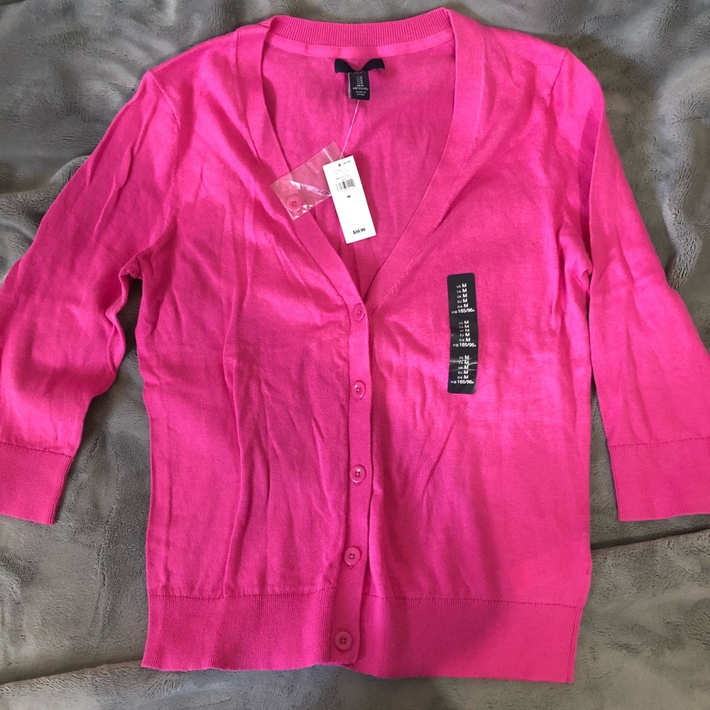 Pink cardigan